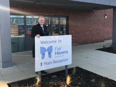 Sir David attends Southend’s Fair Havens Hospice
